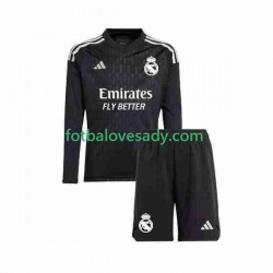 Real Madrid Brankář Děti Fotbalový dres Venkovní 2023-2024 Dlouhý rukáv