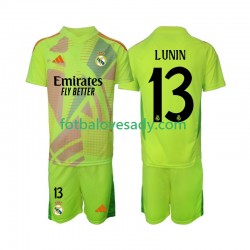 Real Madrid Brankář Lunin 13 Děti Fotbalový dres Čtvrtý 2024-2025 Krátký rukáv