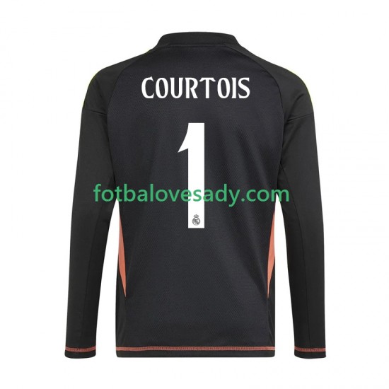 Real Madrid Brankář Thibaut Courtois 1 Muži Fotbalový dres Venkovní 2024-2025 Krátký rukáv