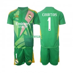 Real Madrid Brankář Thibaut Courtois 1 Děti Fotbalový dres Třetí 2024-2025 Krátký rukáv