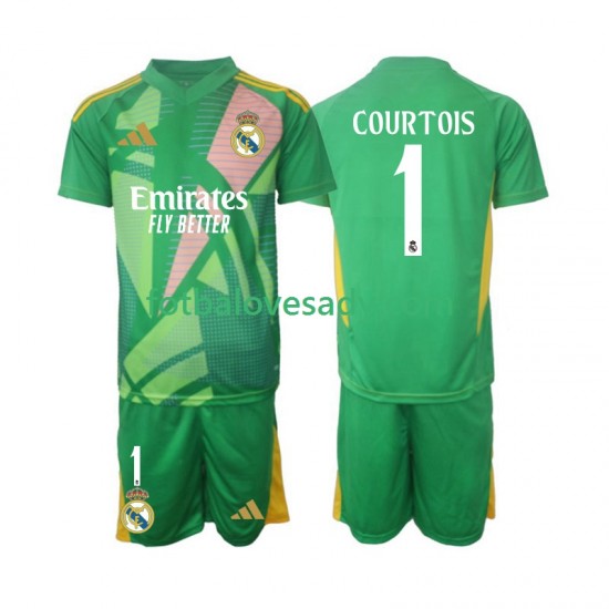 Real Madrid Brankář Thibaut Courtois 1 Děti Fotbalový dres Třetí 2024-2025 Krátký rukáv