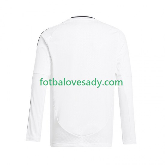 Real Madrid Bílý Muži Fotbalový dres Domácí 2024-2025 Dlouhý rukáv