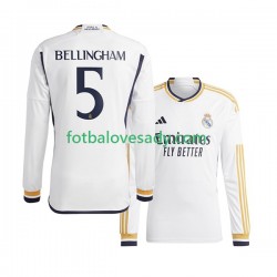 Real Madrid Jude Bellingham 5 Muži Fotbalový dres Domácí 2023-2024 Dlouhý rukáv