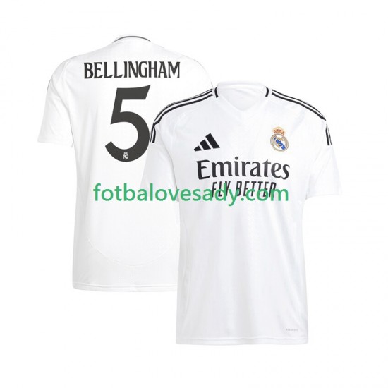 Real Madrid Jude Bellingham 5 Muži Fotbalový dres Domácí 2024-2025 Krátký rukáv