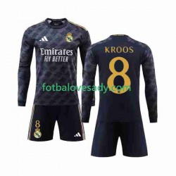 Real Madrid Kroos 8 Děti Fotbalový dres Venkovní 2023-2024 Dlouhý rukáv