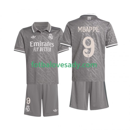 Real Madrid Kylian Mbappe 9 Děti Fotbalový dres Třetí 2024-2025 Krátký rukáv