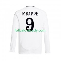 Real Madrid Bílý Kylian Mbappe 9 Muži Fotbalový dres Domácí 2024-2025 Dlouhý rukáv