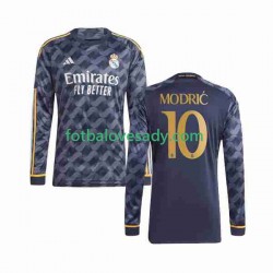Real Madrid Luka Modric 10 Muži Fotbalový dres Venkovní 2023-2024 Dlouhý rukáv