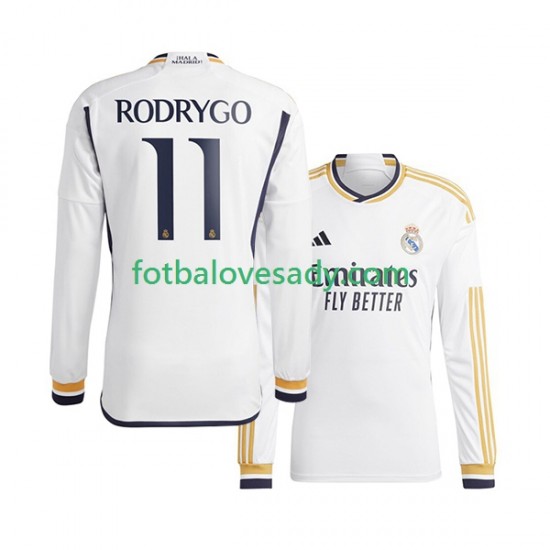 Real Madrid Rodrygo Goes 11 Muži Fotbalový dres Domácí 2023-2024 Dlouhý rukáv