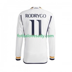 Real Madrid Rodrygo Goes 11 Muži Fotbalový dres Domácí 2023-2024 Dlouhý rukáv