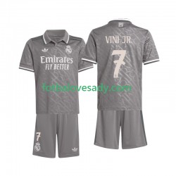 Real Madrid Vini JR. 7 Děti Fotbalový dres Třetí 2024-2025 Krátký rukáv