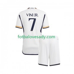 Real Madrid Vinicius Junior 7 Děti Fotbalový dres Domácí 2023-2024 Krátký rukáv