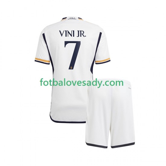Real Madrid Vinicius Junior 7 Děti Fotbalový dres Domácí 2023-2024 Krátký rukáv