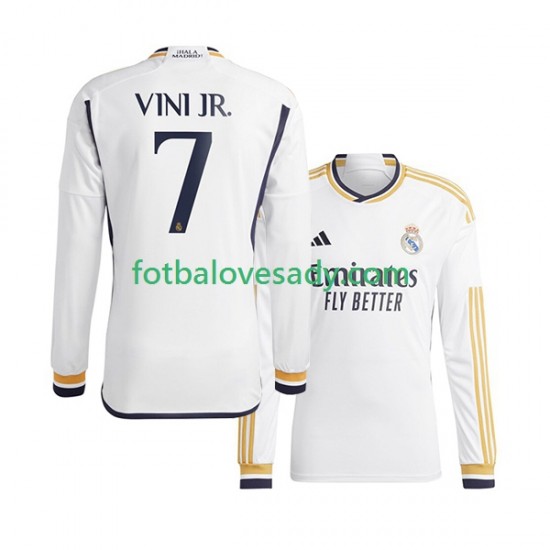Real Madrid Vinicius Junior 7 Muži Fotbalový dres Domácí 2023-2024 Dlouhý rukáv