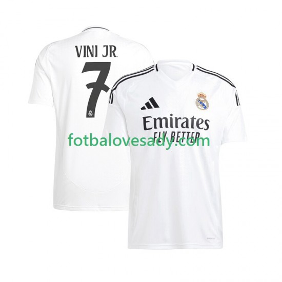 Real Madrid Vinicius Junior 7 Muži Fotbalový dres Domácí 2024-2025 Krátký rukáv