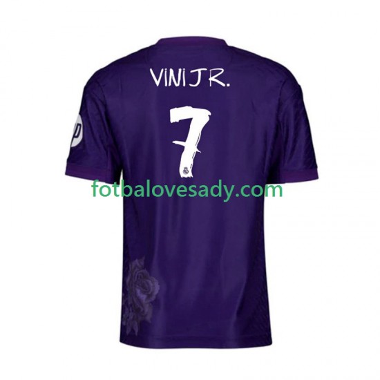 Real Madrid Nachový Vinicius Junior 7 Y-3 Muži Fotbalový dres Čtvrtý 2023-2024 Krátký rukáv