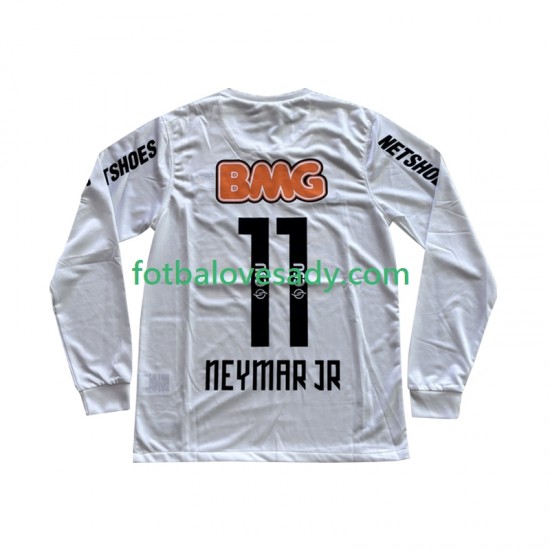 Santos FC Retro Neymar JR 11 2011-2012 Muži Fotbalový dres Domácí Dlouhý rukáv