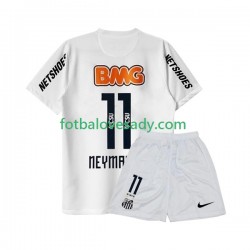 Retro Santos Neymar JR 11 2011-2012 Děti Fotbalový dres Domácí Krátký rukáv
