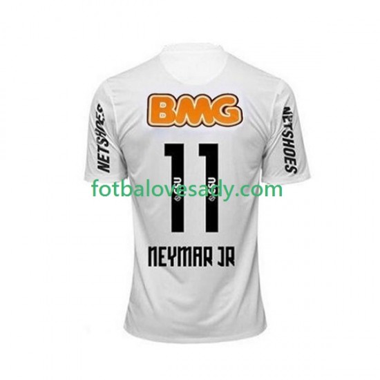 Retro Santos Neymar JR 11 2011-2012 Muži Fotbalový dres Domácí Krátký rukáv