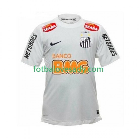 Retro Santos Neymar JR 11 2011-2012 Muži Fotbalový dres Domácí Krátký rukáv