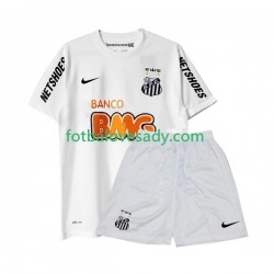 Retro Santos 2011-2012 Děti Fotbalový dres Domácí Krátký rukáv