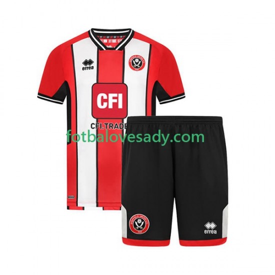 Sheffield United Děti Fotbalový dres Domácí 2023-2024 Krátký rukáv