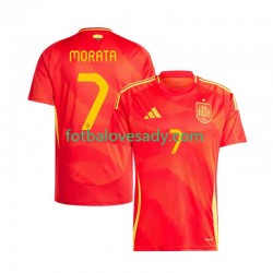 Španělsko Alvaro Morata 7 Muži Fotbalový dres Domácí Euro 2024 Krátký rukáv
