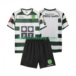 Sporting CP Retro 2001 2003 Děti Fotbalový dres Domácí Krátký rukáv
