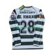 Sporting CP Retro Cristiano Ronaldo 28 2001 2003 Muži Fotbalový dres Domácí Dlouhý rukáv