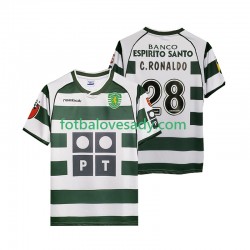 Sporting CP Retro Cristiano Ronaldo 28 2001 2003 Muži Fotbalový dres Domácí Krátký rukáv