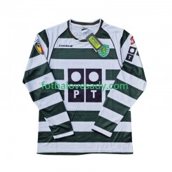 Sporting CP Retro 2001 2003 Muži Fotbalový dres Domácí Dlouhý rukáv