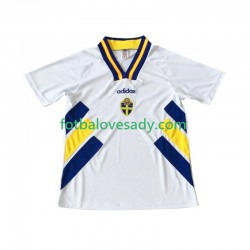 Švédsko Retro 1994 Muži Fotbalový dres Venkovní Krátký rukáv
