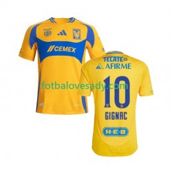 Tigres UANL Gignac 10 Muži Fotbalový dres Domácí 2024-2025 Krátký rukáv