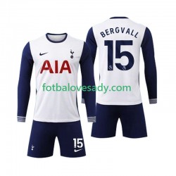 Tottenham Spurs Bergvall 15 Děti Fotbalový dres Domácí 2024-2025 Dlouhý rukáv
