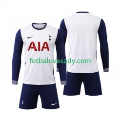 Tottenham Spurs Děti Fotbalový dres Domácí 2024-2025 Dlouhý rukáv