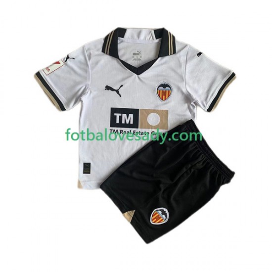 Valencia CF Děti Fotbalový dres Domácí 2023-2024 Krátký rukáv