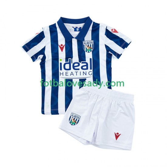West Bromwich Albion Děti Fotbalový dres Domácí 2024-2025 Krátký rukáv
