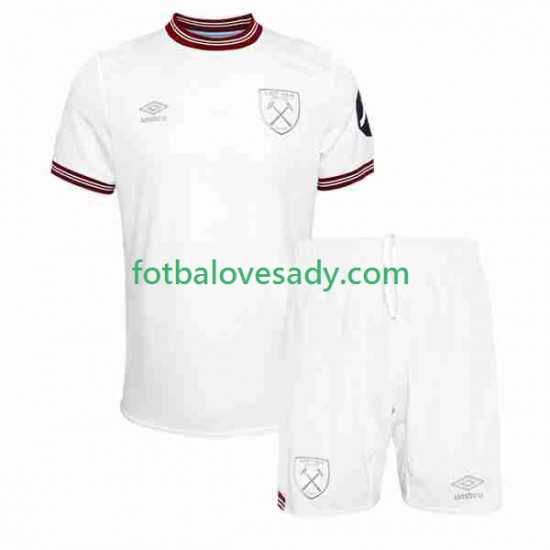 West Ham United Děti Fotbalový dres Venkovní 2023-2024 Krátký rukáv