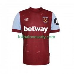 West Ham United Muži Fotbalový dres Domácí 2023-2024 Krátký rukáv