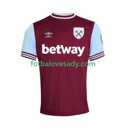 West Ham United Muži Fotbalový dres Domácí 2024-2025 Krátký rukáv