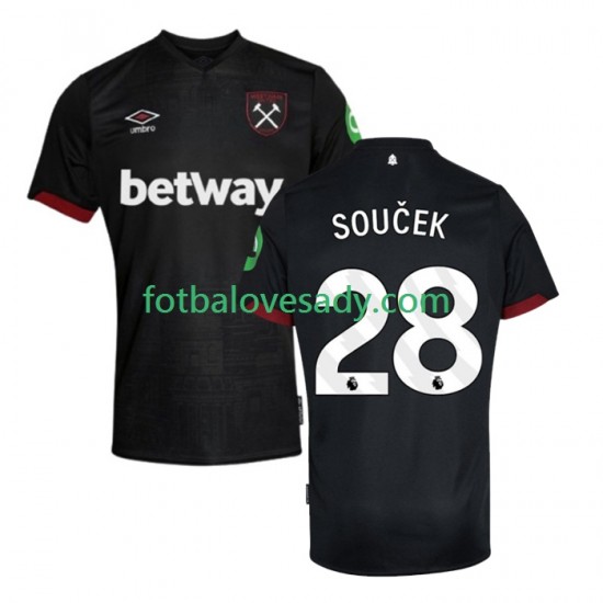 West Ham United SOUCEK 28 Muži Fotbalový dres Venkovní 2024-2025 Krátký rukáv