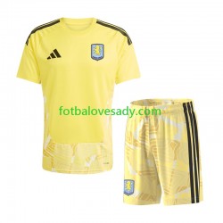 Aston Villa Brankář Děti Fotbalový dres Domácí 2026-2027 Krátký rukáv