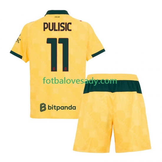 AC Milán Christian Pulisic 11 Děti Fotbalový dres Třetí 2025-2026 Krátký rukáv