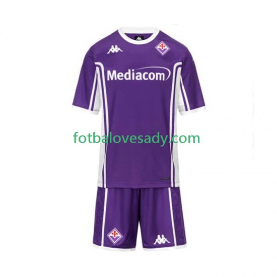 ACF Fiorentina Děti Fotbalový dres Domácí 2025-2026 Krátký rukáv