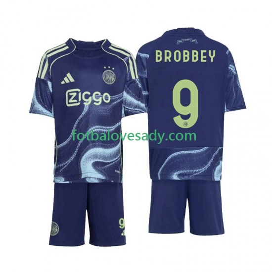 AFC Ajax Brian Brobbey 9 Děti Fotbalový dres Venkovní 2025-2026 Krátký rukáv