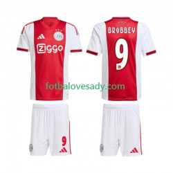 AFC Ajax Brian Brobbey 9 Děti Fotbalový dres Domácí 2025-2026 Krátký rukáv