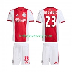 AFC Ajax Steven Berghuis 23 Děti Fotbalový dres Domácí 2025-2026 Krátký rukáv