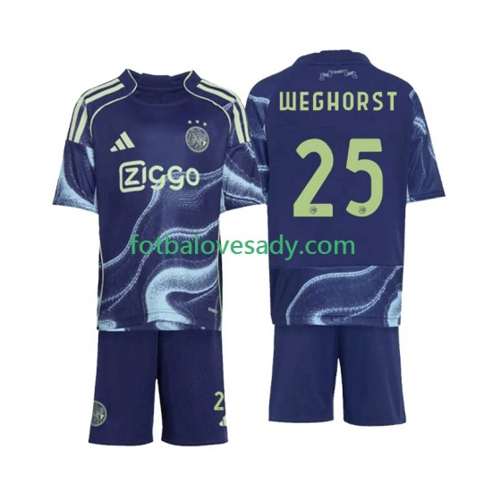 AFC Ajax Wout Weghorst 25 Děti Fotbalový dres Venkovní 2025-2026 Krátký rukáv