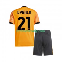AS Řím Dybala 21 Děti Fotbalový dres Venkovní 2025-2026 Krátký rukáv