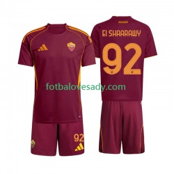 AS Řím Stephan El Shaarawy 92 Děti Fotbalový dres Domácí 2025-2026 Krátký rukáv